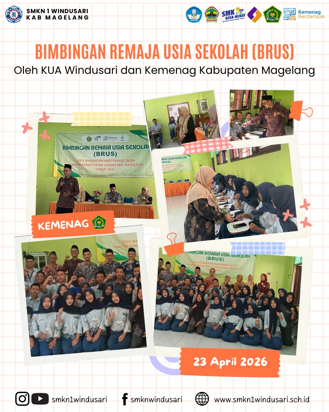 BIMBINGAN REMAJA USIA SEKOLAH DI SMK NEGERI 1 WINDUSARI BENTUK GENERASI BERAKHLAK DAN SIAP MASA DEPAN