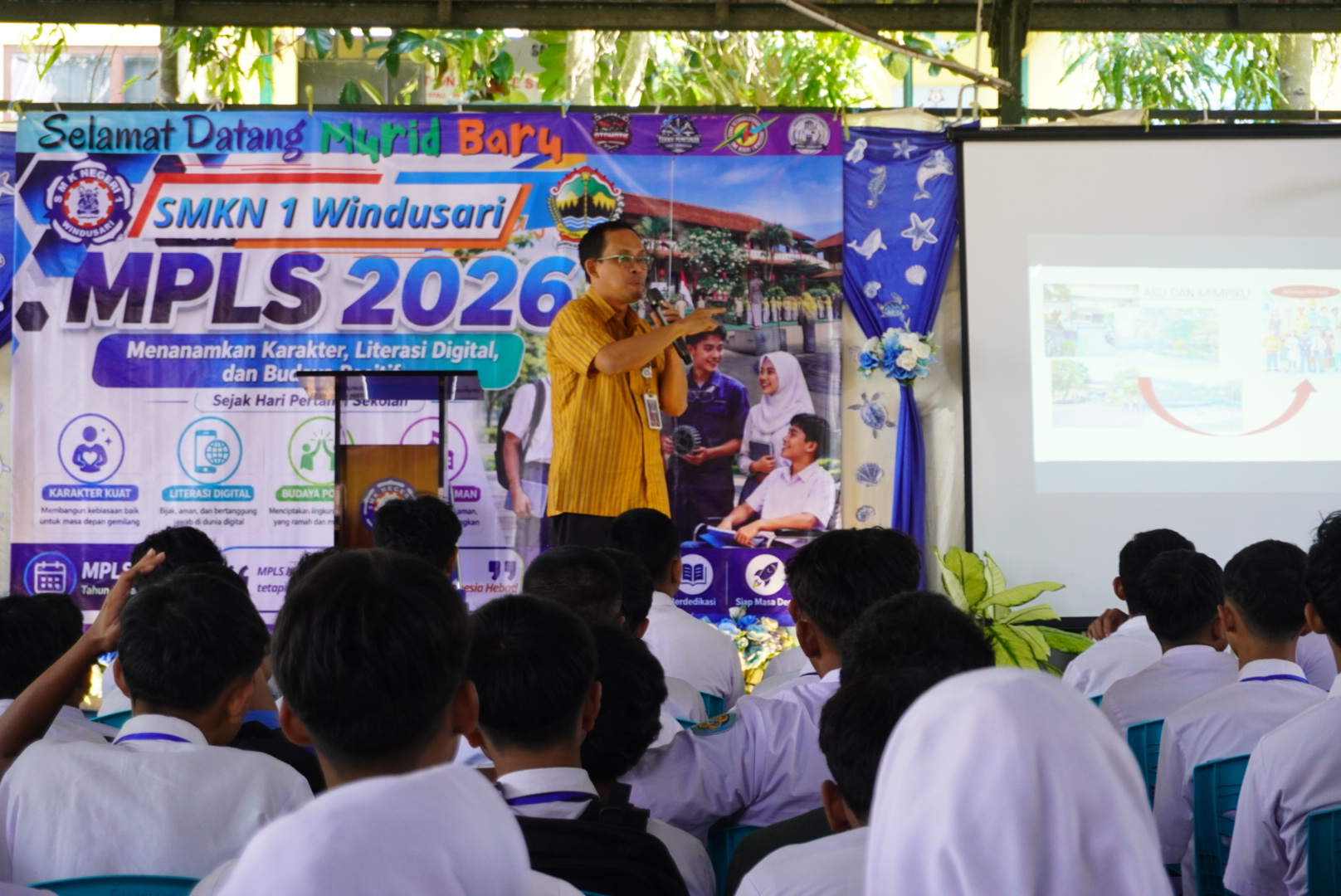 Hangat dan Penuh Semangat, SMK Negeri 1 Windusari Sambut Peserta Didik Baru Melalui MPLS 2026