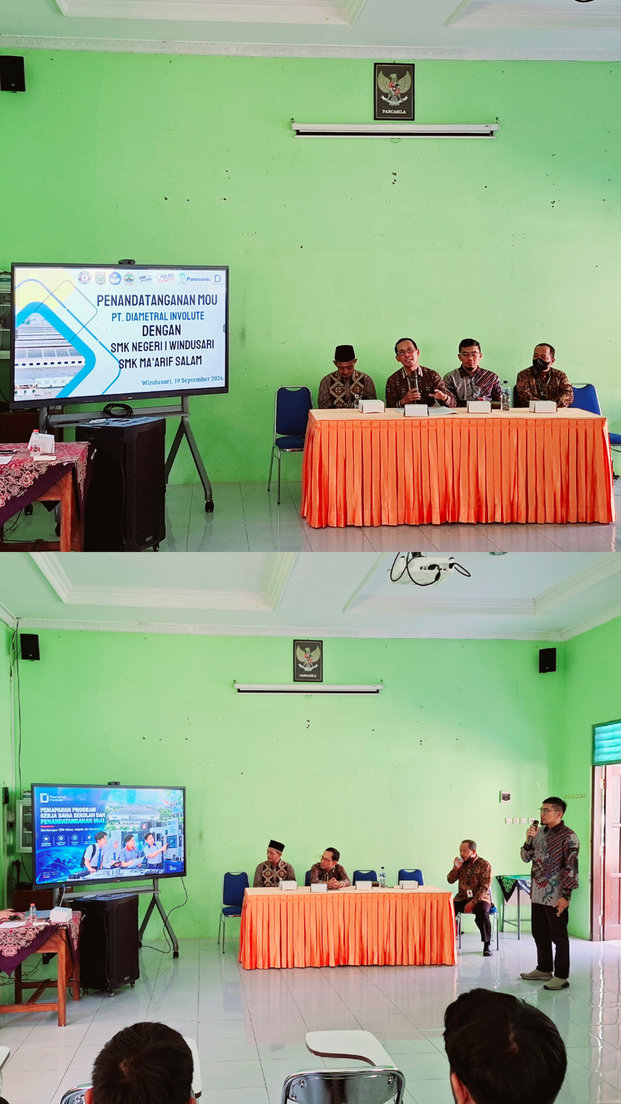 SMK Negeri 1 Windusari dan PT Diametral Involute Perkuat Link and Match Dunia Pendidikan dan Industri melalui MoU